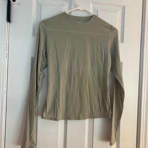 SKIMS Sage Green Long Sleeve Top